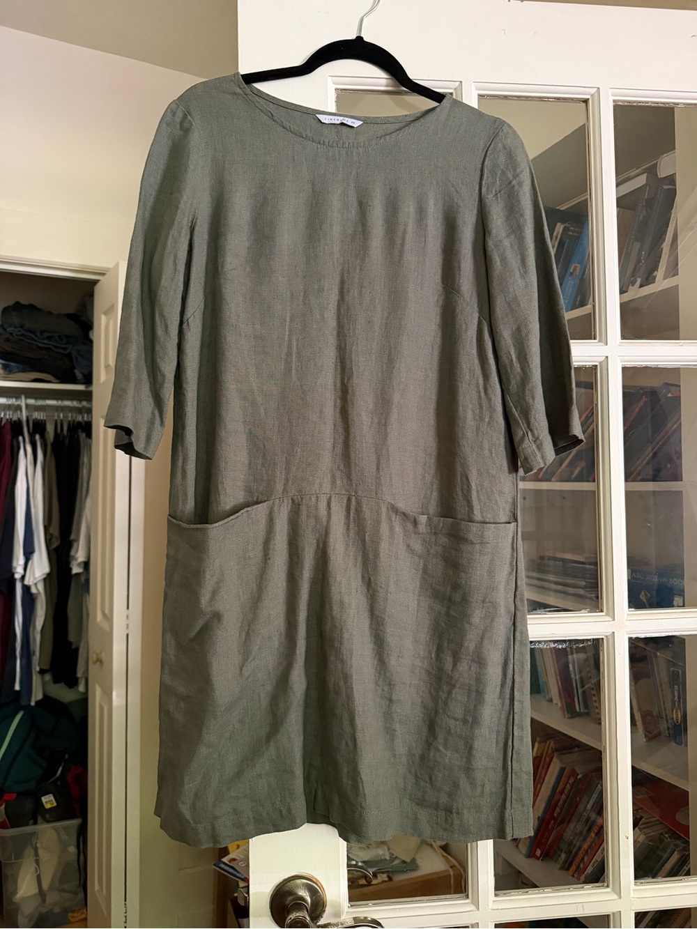 Linenfox Minidress / Tunic in Pine 100% Linen